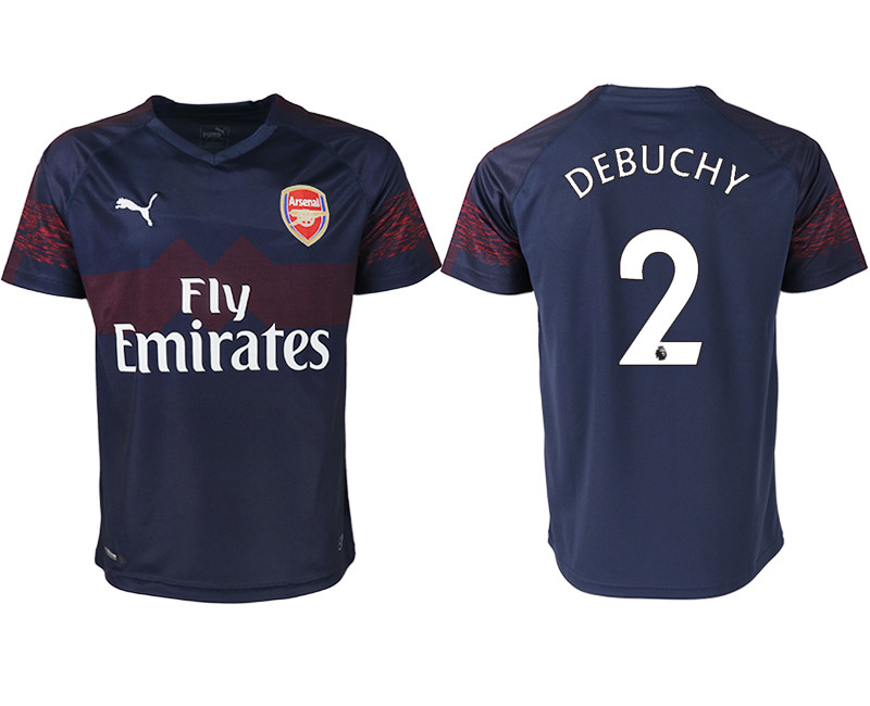 2018 19 Arsenal 2 DEBUCHY Away Thailand Soccer Jersey