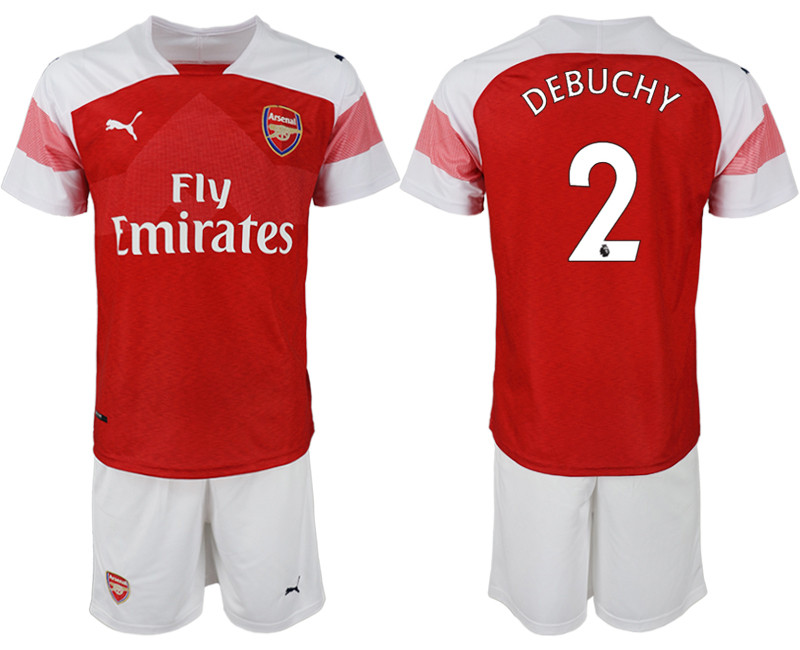 2018 19 Arsenal 2 DEBUCHY Home Soccer Jersey