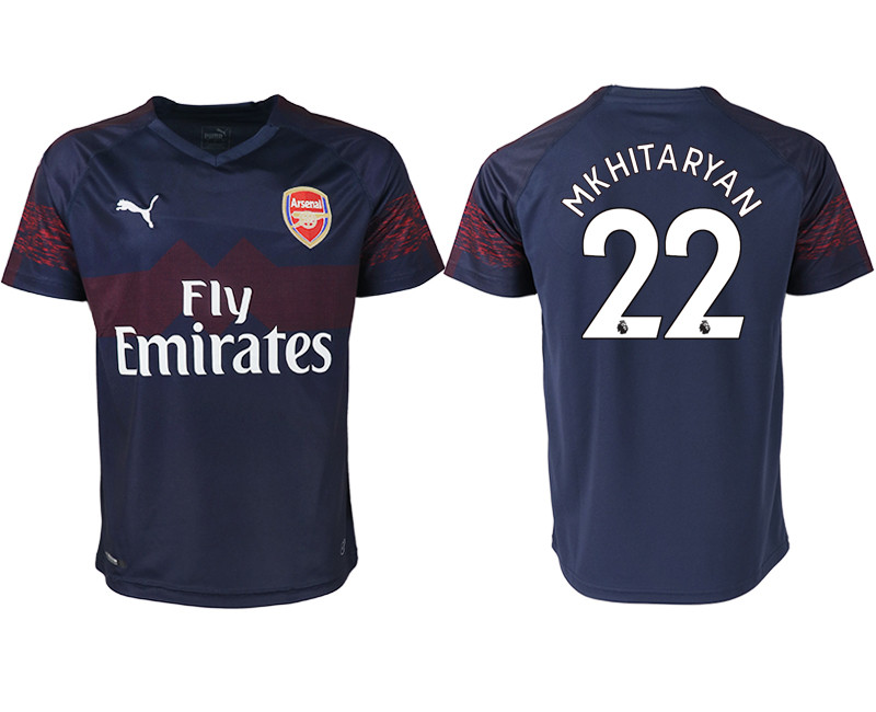 2018 19 Arsenal 22 MKHITARYAN Away Thailand Soccer Jersey