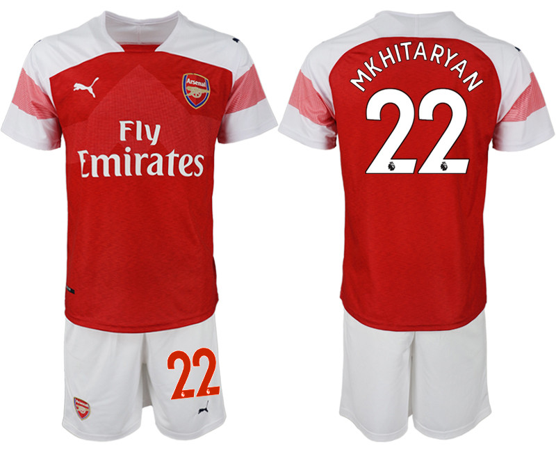 2018 19 Arsenal 22 MKHITARYAN Home Soccer Jersey