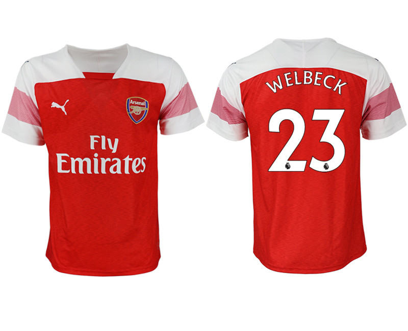 2018 19 Arsenal 23 WELBECK Home Thailand Soccer Jersey