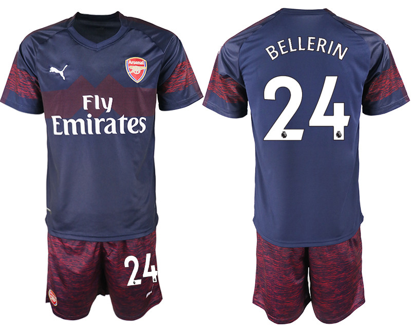 2018 19 Arsenal 24 BELLERIN Away Soccer Jersey