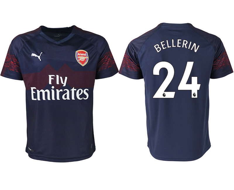 2018 19 Arsenal 24 BELLERIN Away Thailand Soccer Jersey