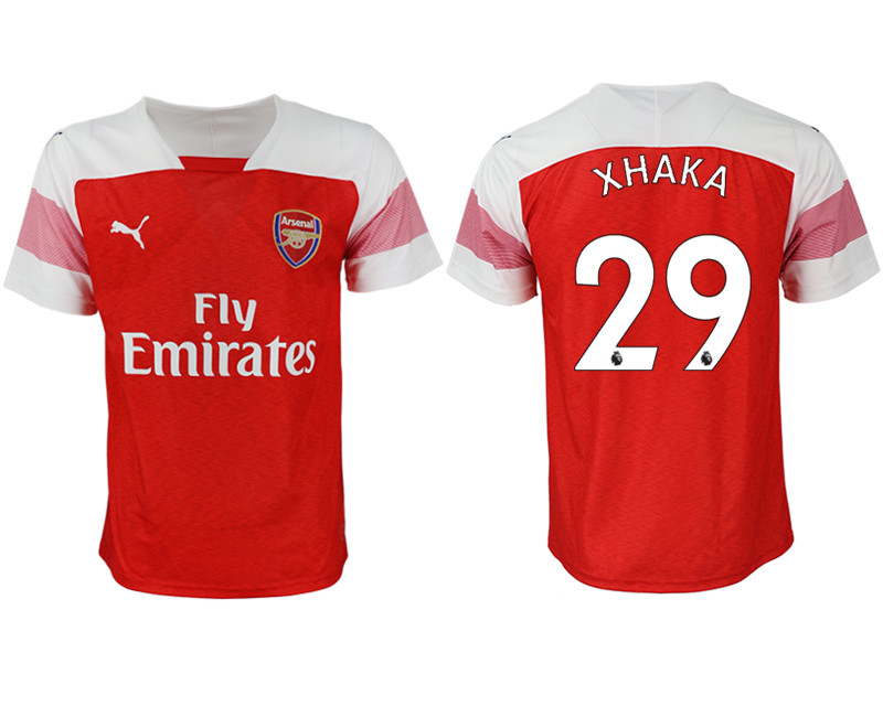 2018 19 Arsenal 29 XHAKA Home Thailand Soccer Jersey