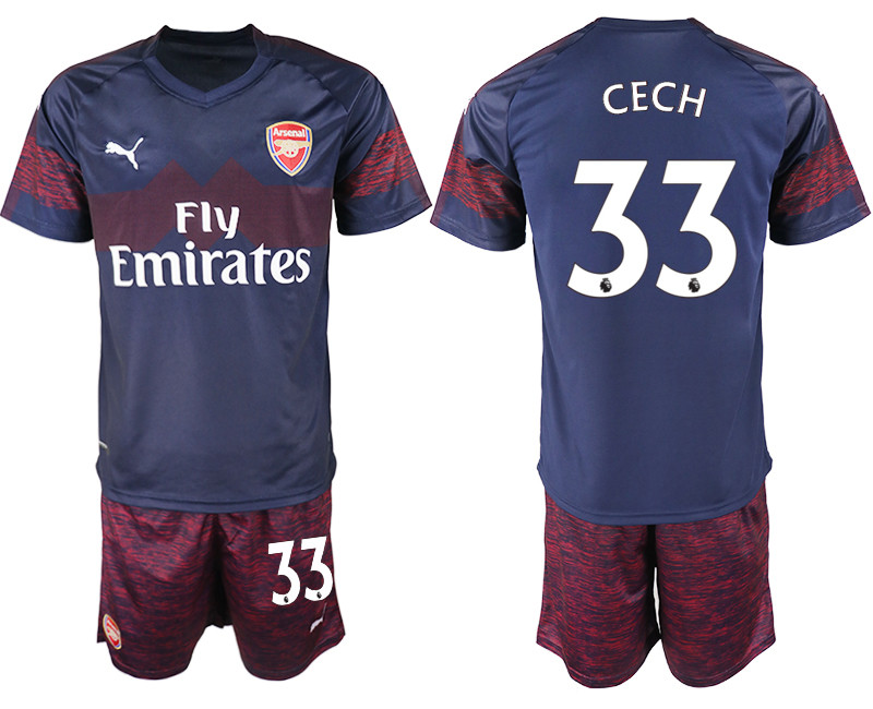 2018 19 Arsenal 33 CECH Away Soccer Jersey