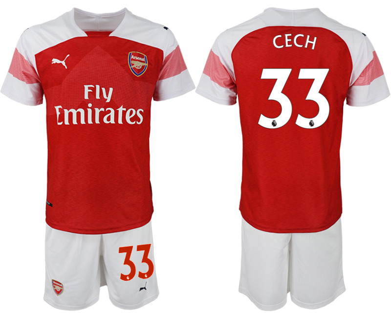 2018 19 Arsenal 33 CECHHome Soccer Jersey