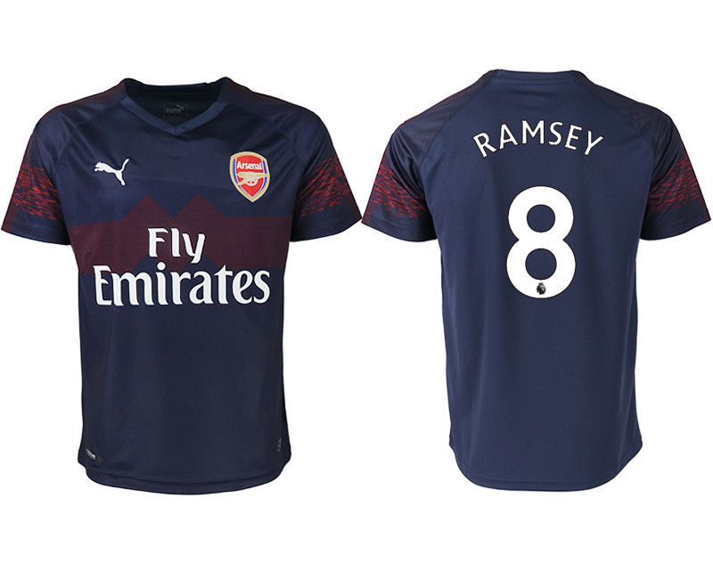 2018 19 Arsenal 8 RAMSEY Away Thailand Soccer Jersey