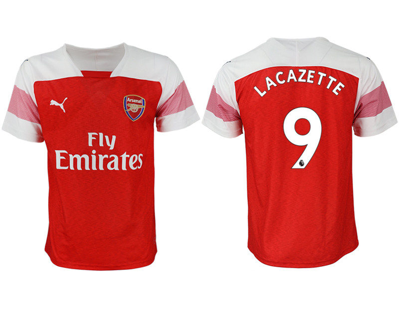 2018 19 Arsenal 9 LACAZETTE Home Thailand Soccer Jersey