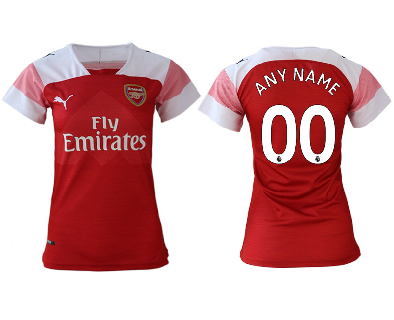 2018 19 Arsenal Home Women Customized Soccer Jersey