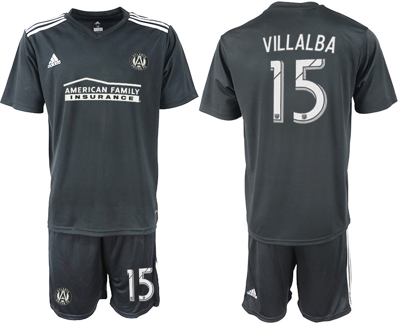 2018 19 Atlanta United FC 15 VILLALBA Black Soccer Jersey