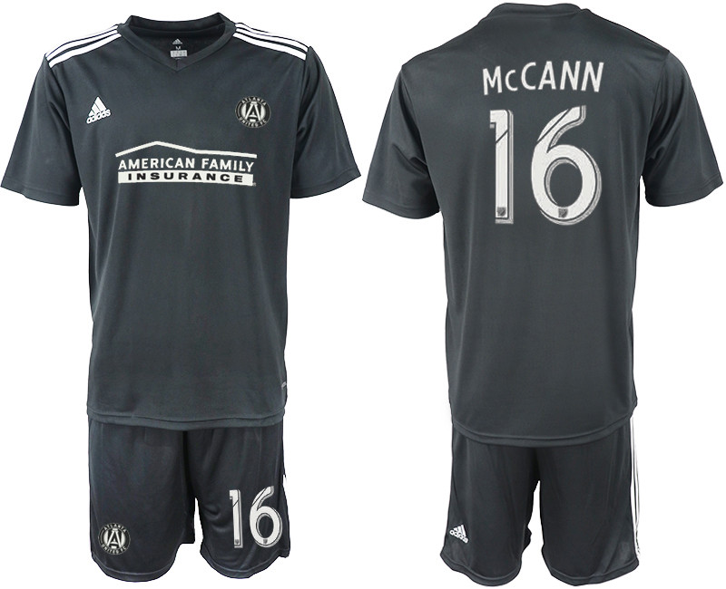 2018 19 Atlanta United FC 16 McCANN Black Soccer Jersey