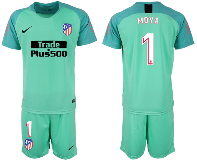 2018 19 Atletico Madrid Green Goalkeeper Soccer Jersey