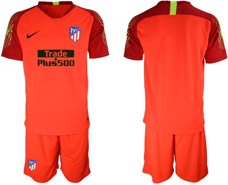 2018 19 Atletico Madrid Red Goalkeeper Soccer Jersey