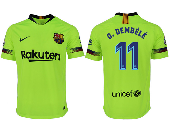 2018 19 Barcelona 11 O. DEMBELE Away Thailand Soccer Jersey