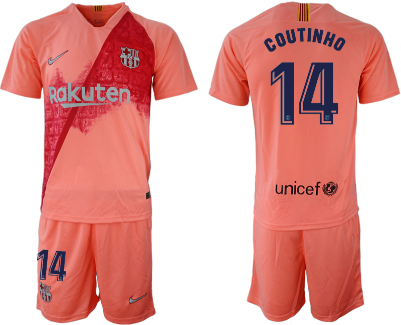 2018 19 Barcelona 14 COUTINHO Third Away Soccer Jersey