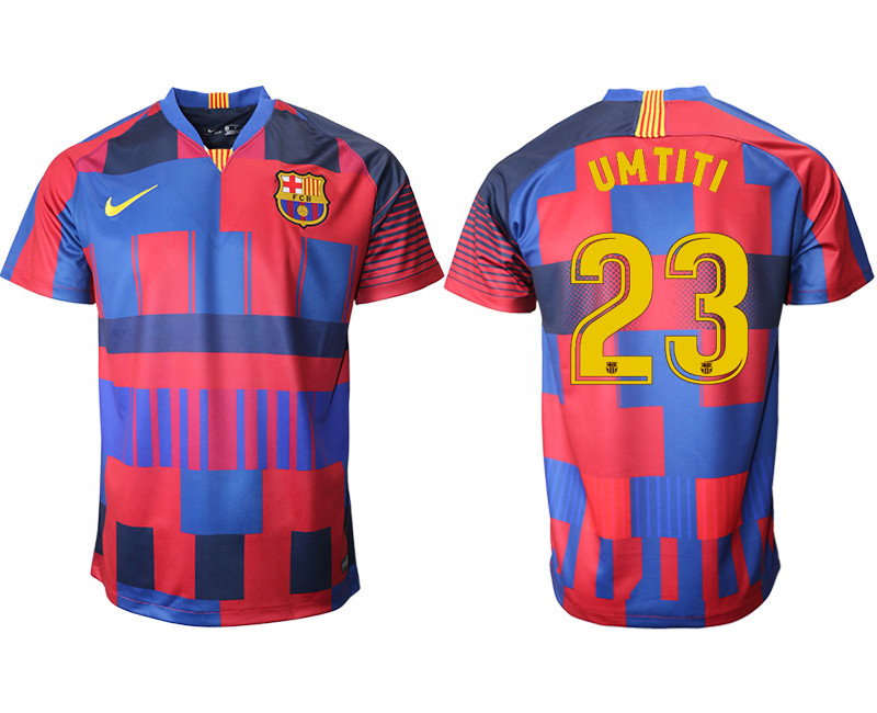 2018 19 Barcelona 23 UMTITI 20th Anniversary Stadium Soccer Jersey