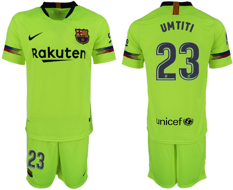 2018 19 Barcelona 23 UMTITI Away Soccer Jersey