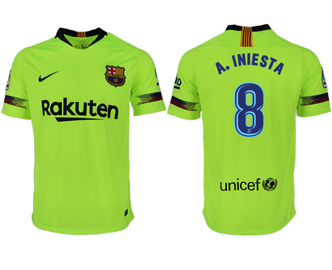 2018 19 Barcelona 8 A. INIESTA Away Thailand Soccer Jersey