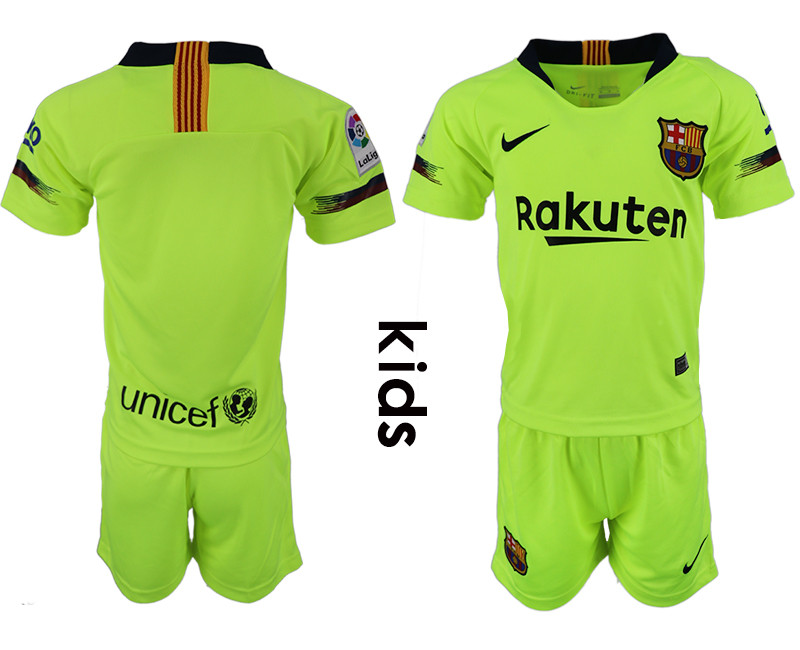 2018 19 Barcelona Away Youth Jersey