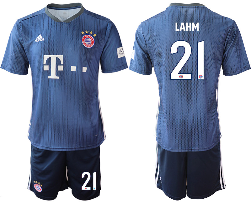 2018 19 Bayern Munich 21 LAHM Third Away Soccer Jersey