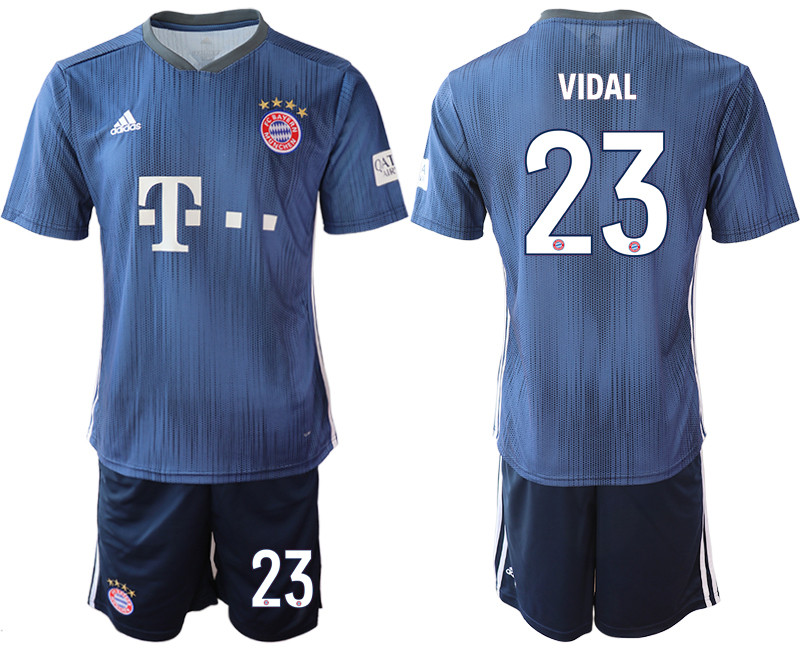 2018 19 Bayern Munich 23 VIDAL Third Away Soccer Jersey