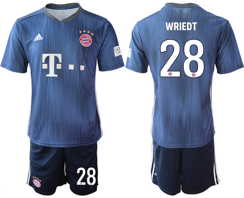 2018 19 Bayern Munich 28 WRIEDT Third Away Soccer Jersey