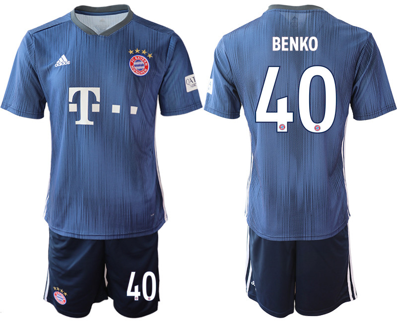 2018 19 Bayern Munich 40 BENKO Third Away Soccer Jersey