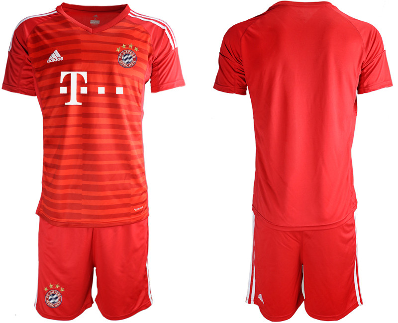 2018 19 Bayern Munich Red Goalkeeper Soccer Jersey