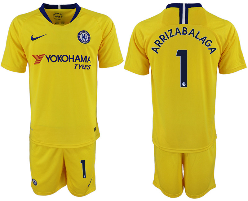 2018 19 Chelsea 1 ARRIZABALAGA Away Soccer Jersey