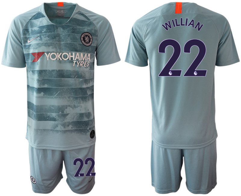 2018 19 Chelsea 22 WILLIAN Third Away Soccer Jersey