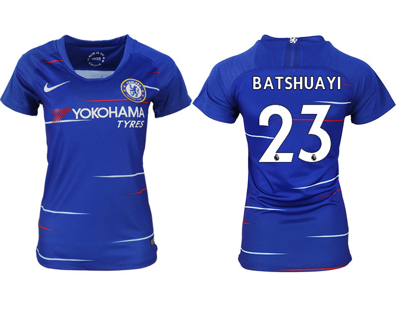 2018 19 Chelsea 23 BATSHUAYI Home Women Soccer Jersey