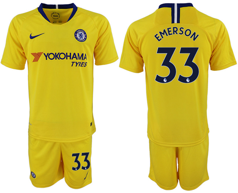 2018 19 Chelsea 33 EMERSON Away Soccer Jersey