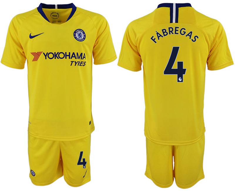 2018 19 Chelsea 4 FABREGAS Away Soccer Jersey