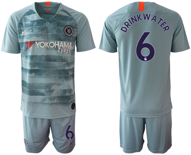 2018 19 Chelsea 6 DRINKWATER Third Away Soccer Jersey