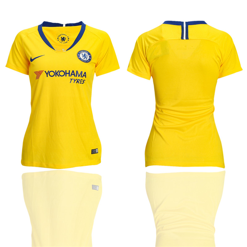 2018 19 Chelsea Away Women Soccer Jersey