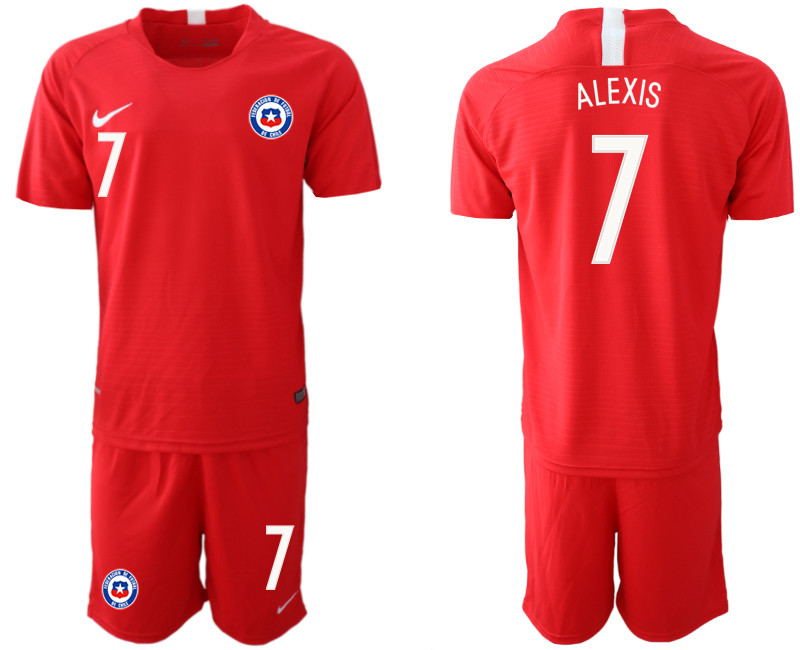 2018 19 Chile 7 ALEXIS Home Soccer Jersey