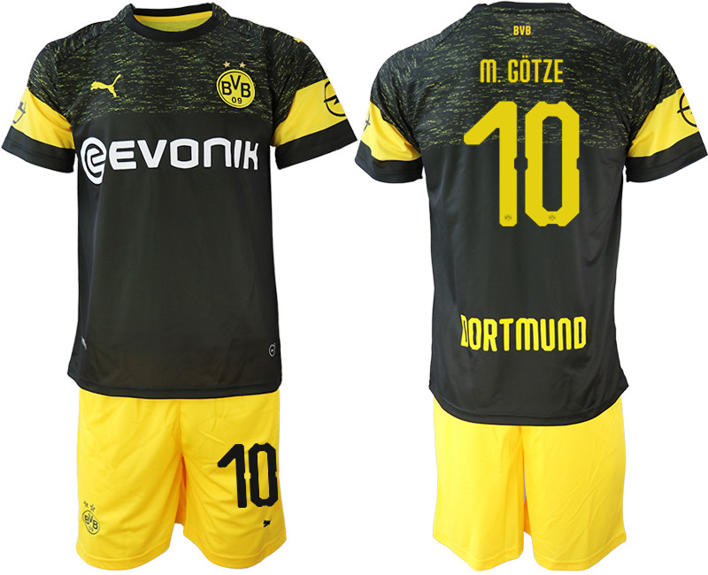 2018 19 Dortmund 0 M.GOTZE Away Soccer Jersey