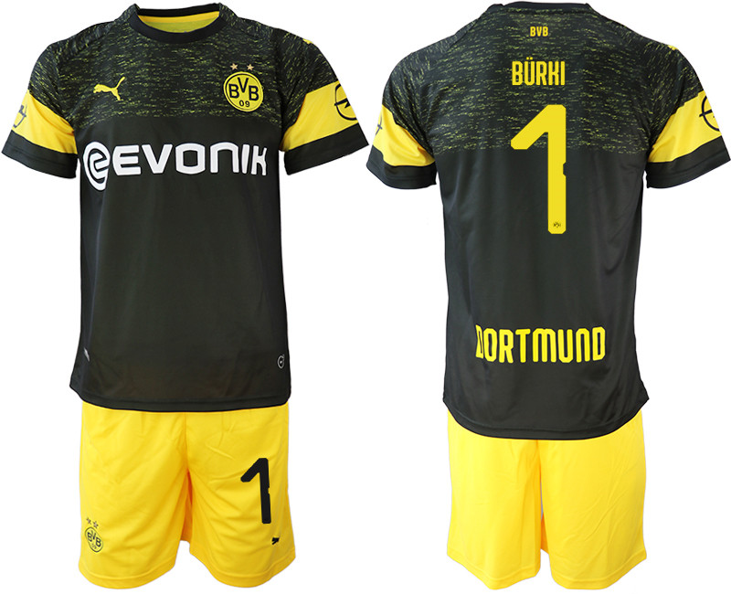 2018 19 Dortmund 1 BURHI Away Soccer Jersey