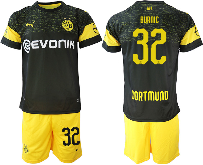 2018 19 Dortmund 32 BURNIC Away Soccer Jersey