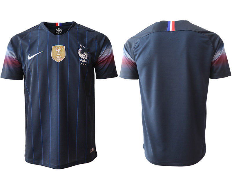 2018 19 France Home Thailand Soccer Jersey