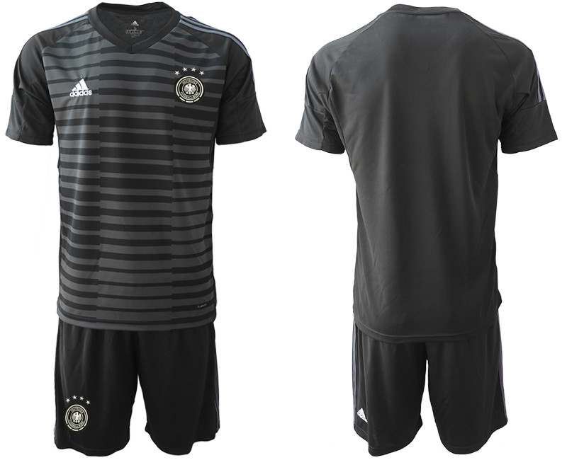 2018 19 Germany Black Goalkeeper Soccer Jersey