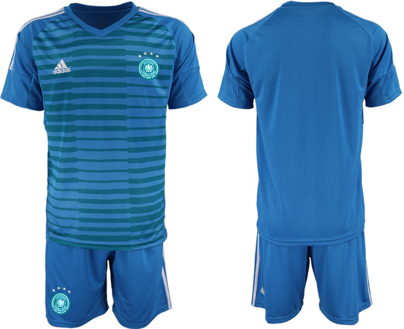 2018 19 Germany Blue Goalkeeper Soccer Jersey