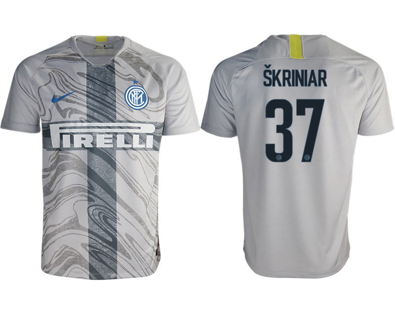 2018 19 Inter Milan 37 SKRINIAR Third Away Thailand Soccer Jersey