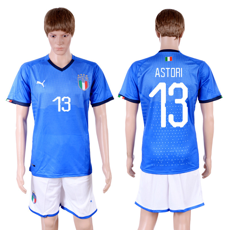 2018 19 Italy 13 ASTORI Home Soccer Jersey