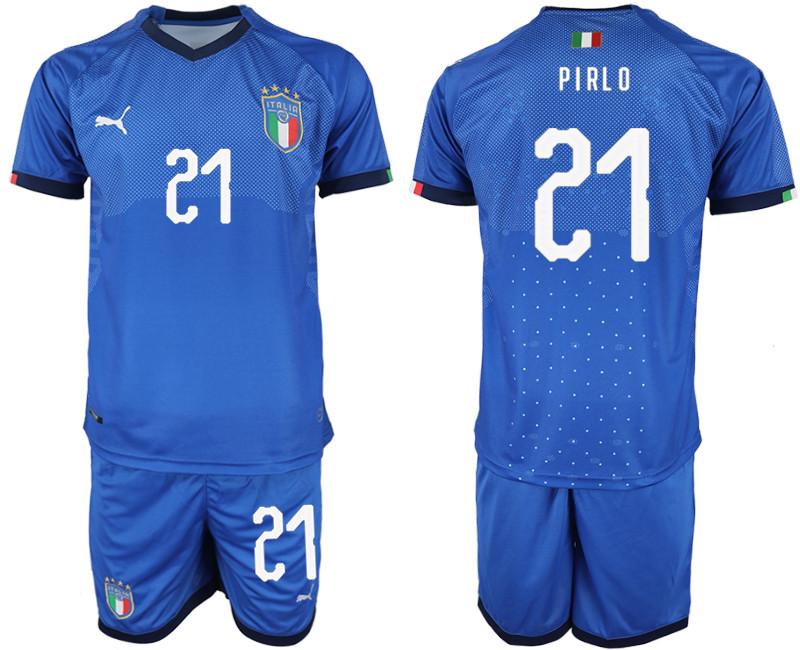 2018 19 Italy 21 PIRLO Home Soccer Jersey