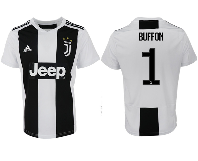 2018 19 Juventus 1 BUFFON Home Thailand Soccer Jersey