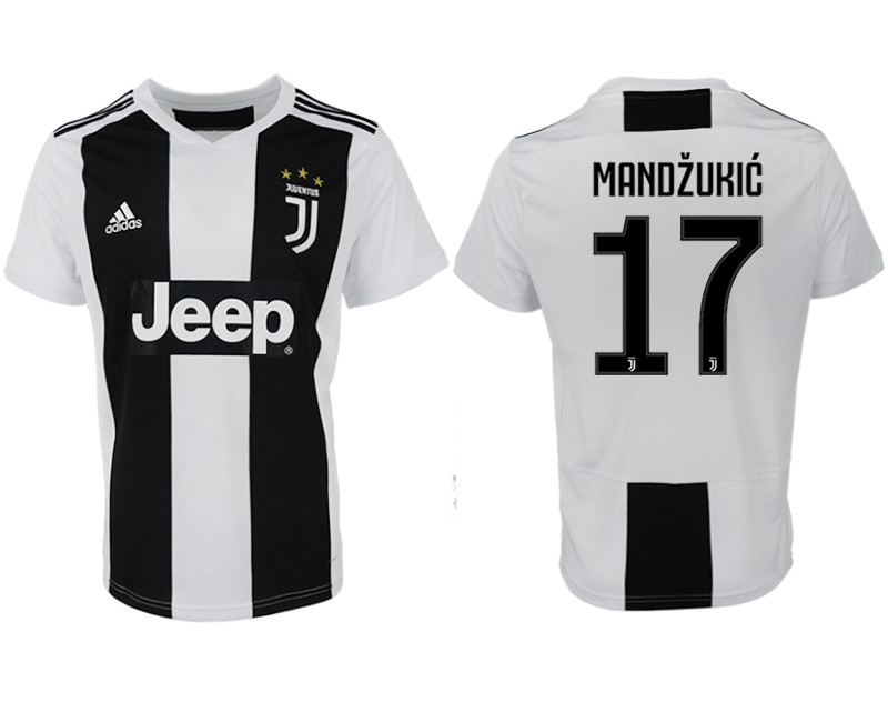 2018 19 Juventus 17 MANDZUKIC Home Thailand Soccer Jersey