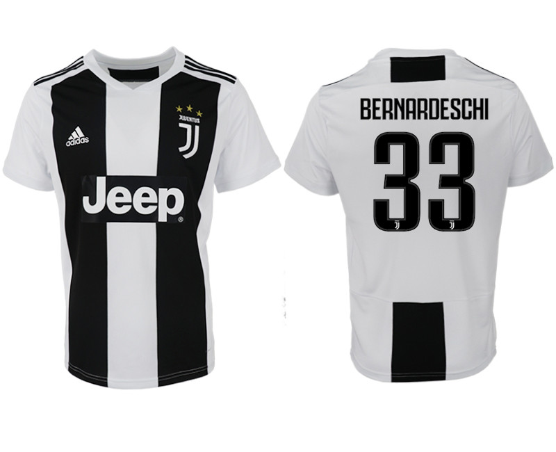 2018 19 Juventus 33 BERNARDESCHI Home Thailand Soccer Jersey