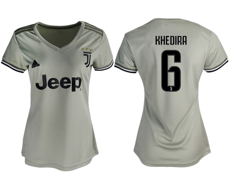 2018 19 Juventus 6 KHEDIRA Away Soccer Jersey