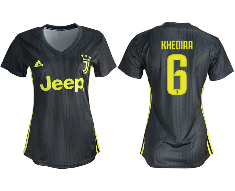 2018 19 Juventus 6 KHEDIRA Third Away Soccer Jersey